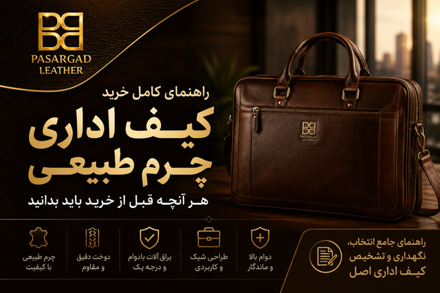 راهنمای خرید کیف اداری چرم طبیعی | ۱۵ نکته مهم قبل از خرید
